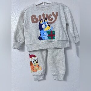 Bluey Kids' Gray Sweatshirt and Pants Set-New